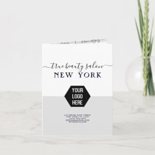 Einfache, elegante Liste der Preise für Salons mit