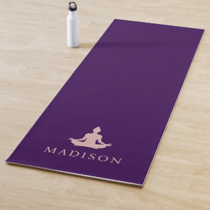 Einfache elegante Mädchen-Yoga-Matte Yogamatte