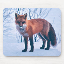 Einfache elegante Mausunterlage roter Fox-Grafik-| Mousepad