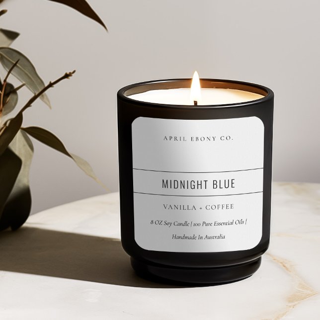 EINFACHE ELEGANTE MINIMAL MODERNE SCHWARZ-WEISSE K QUADRATISCHER AUFKLEBER (Von Creator hochgeladen)