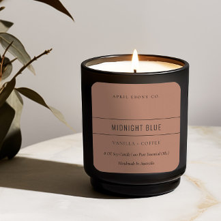 EINFACHE ELEGANTE MINIMAL MODERNE TERRAKTISCHE RUS QUADRATISCHER AUFKLEBER