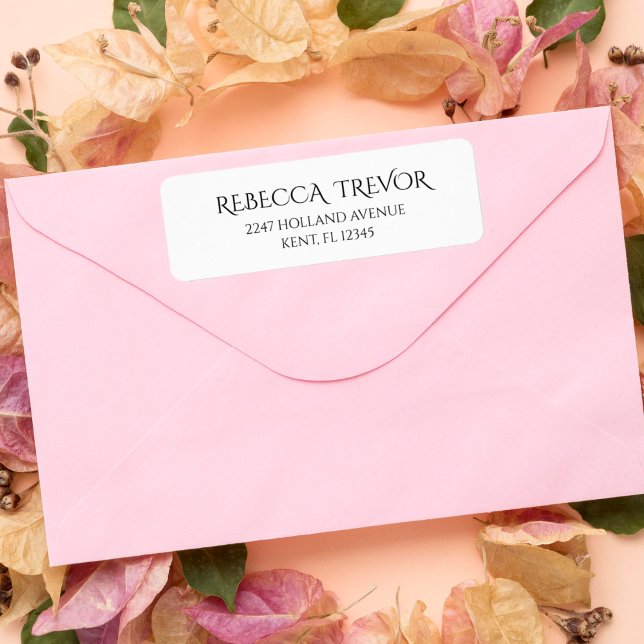 Einfache elegante, minimalistische Adressetiketten (Von Creator hochgeladen)