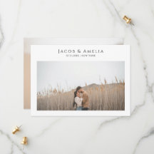 Einfache, elegante Minimalistische Foto Hochzeit