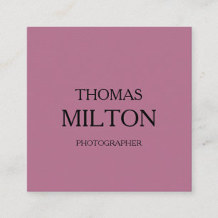 Einfache Elegante Minimalistische moderne QR Code  Quadratische Visitenkarte