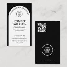 Einfache Elegante Minimalistische Qr-Code Schwarz-