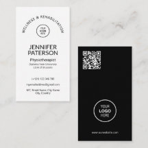 Einfache Elegante Minimalistische Qr-Code Schwarz-