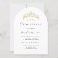 Einfache elegante moderne Bogen-Tiara Quinceanera