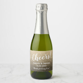 Einfache Elegante Moderne Glitzer Party Cheers Wed