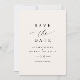 Einfache Elegante Moderne Hochzeit Save The Date