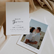 Einfache Elegante Moderne Kalligraphie Save the Da