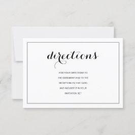 Einfache elegante moderne Karte für Hochzeiten