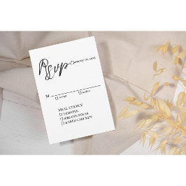 Einfache elegante, moderne, klassische RSVP-Karte