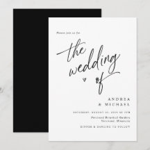 Einfache Elegante Moderne Minimalistische Hochzeit