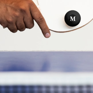 Einfache Elegante Moderne Monogramm Maskuline Tischtennisball