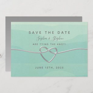 Einfache Elegante Moderne Skripthochzeit Save The Date