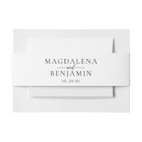 Einfache elegante moderne Typografie Brautbräuche