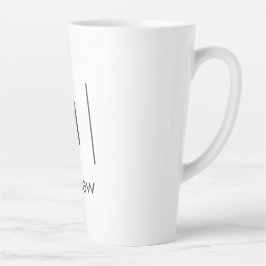 Einfache, elegante Monogramm Trauzeuge-Mannschafts Milchtasse