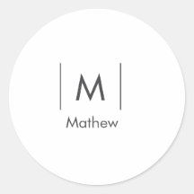 Einfache, elegante Monogramm Trauzeuge-Mannschafts