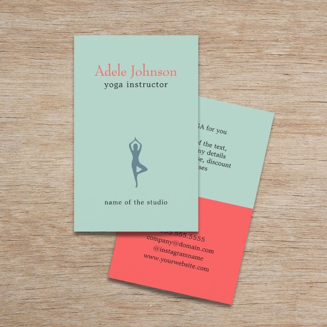 Einfache Elegante Pastel Icon Yoga Instructor Flyer (Von Creator hochgeladen)