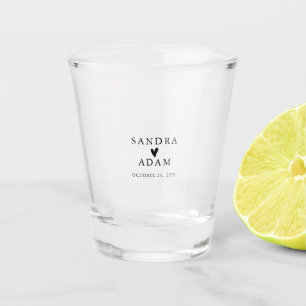 Einfache Elegante Personalisierte Gastgeschenk Hoc Schnapsglas