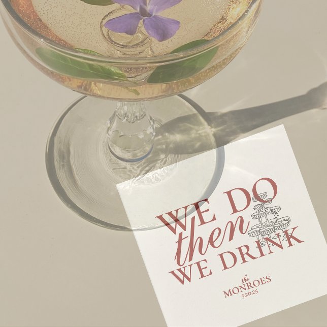 Einfache, elegante Personalisierte Hochzeit mit Ro Serviette (Luxury Classic Red Wedding Suite Theme with options to personalize for your special day.)