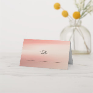 Einfache elegante Rose Hochzeitstisch-Platzkarte Platzkarte