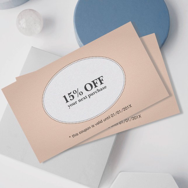 Einfache Elegante Rose Weißer Rabatt Gutschein Sch (Von Creator hochgeladen)