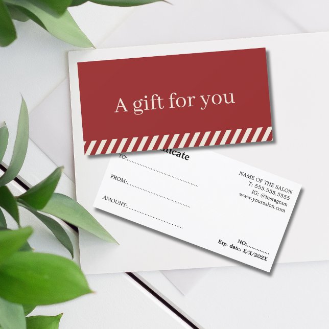 Einfache, elegante Rot-Beige gestreifter Urlaub (Von Creator hochgeladen)