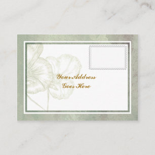 Einfache elegante RSVP-Karte Begleitkarte