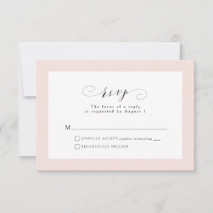 Einfache elegante RSVP-Karte RSVP Karte