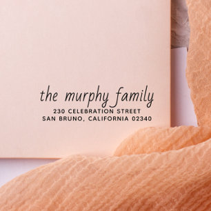 Einfache Elegante Rücksendeadresse Permastempel