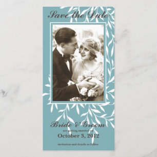 Einfache elegante Save the Date Foto-Karte