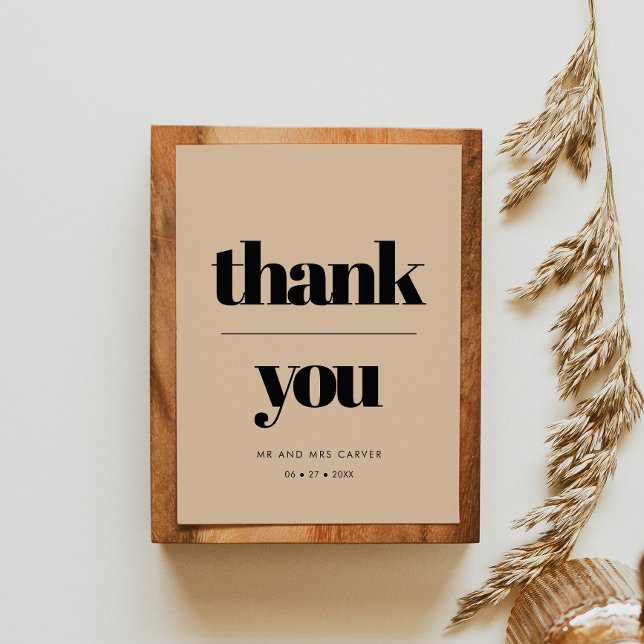 Einfache elegante & schicke Hochzeit Vielen Dank (Von Creator hochgeladen)