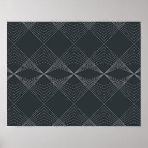Einfache, elegante, schicke, luxuriöse Grafik-Lini Poster