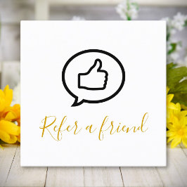 Einfache Elegante Schwarz und Imitate Gold Empfehlungskarte