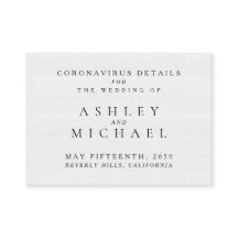 Einfache Elegante Schwarz-Weiß-Coronavirus-Details