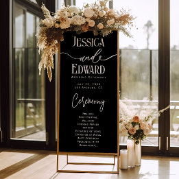Einfache Elegante Schwarz-weiß Moderne Minimale Sc Ausziehbarer Banner
