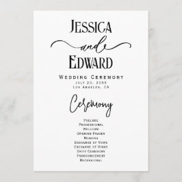 Einfache Elegante Schwarz-weiß Moderne Minimale Sc Programm