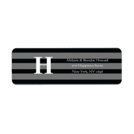Einfache elegante Schwarz-Weiß-Monogramm