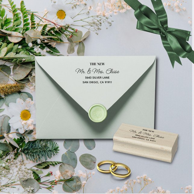 Einfache elegante schwarze Buchstaben Gummistempel (Von Creator hochgeladen)