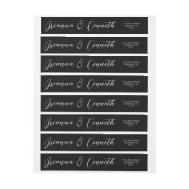 Einfache elegante Script Classic Black Wedding