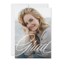 Einfache, elegante Script grad ein Foto Abschluss