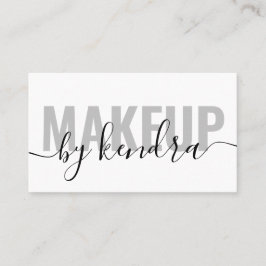 Einfache elegante Script Makeup Artist Visitenkarte