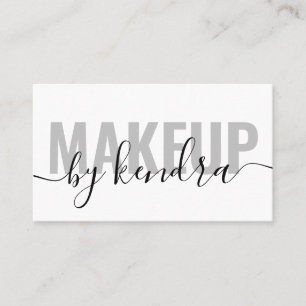 Einfache elegante Script Makeup Artist Visitenkarte