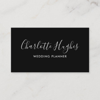 Einfache Elegante Signatur Visitenkarte