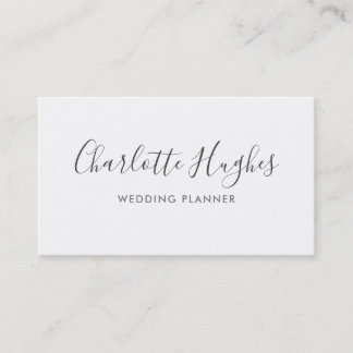 Einfache Elegante Signatur Visitenkarte