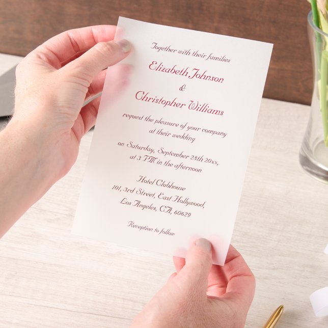 Einfache, elegante Skripte Moderne Einladung zur H (Simple Elegant Script Modern Wedding Invitation)