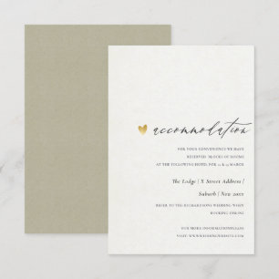 EINFACHE ELEGANTE SQ KRAFT TYPOGRAPHIE Unterkunft Einladung