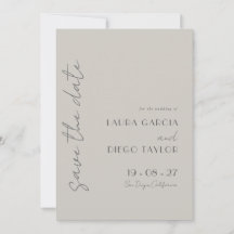 Einfache Elegante Taupe Hochzeit