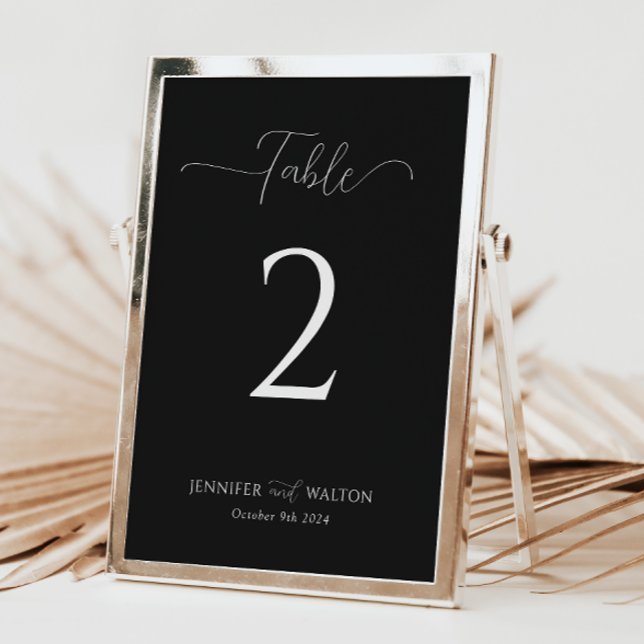 Einfache Elegante Tischnummer (Von Creator hochgeladen)